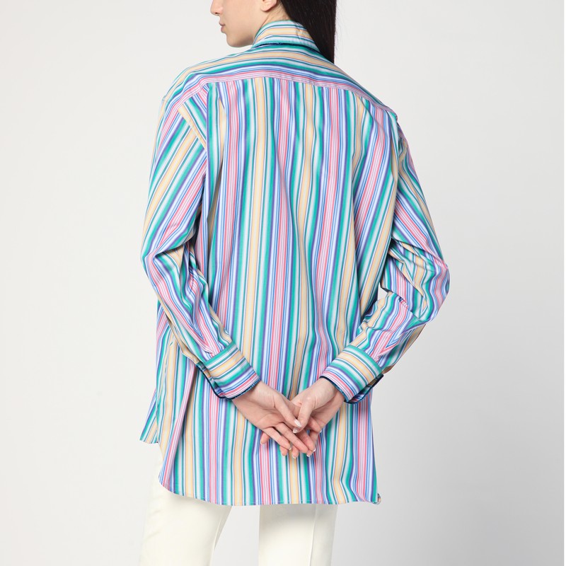 Multi-coloured Striped Cotton Shirt