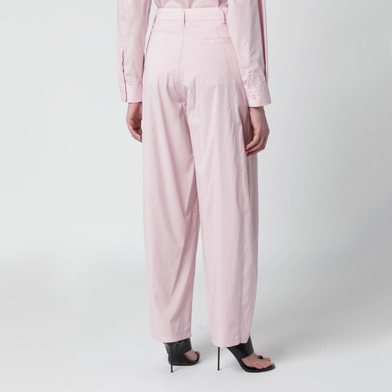 Pink cotton trousers