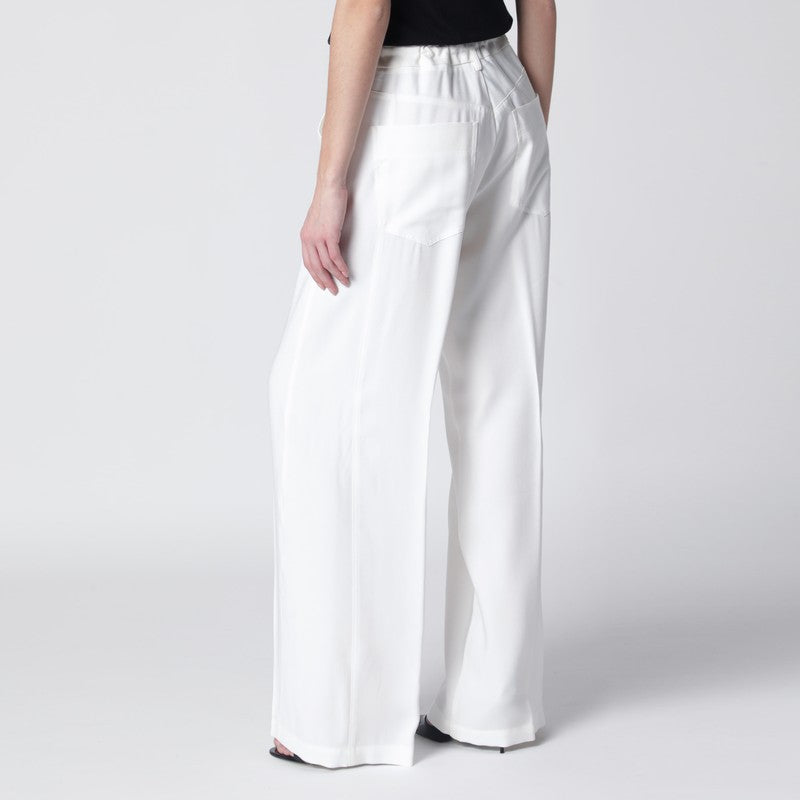 White Iris trousers in crêpe