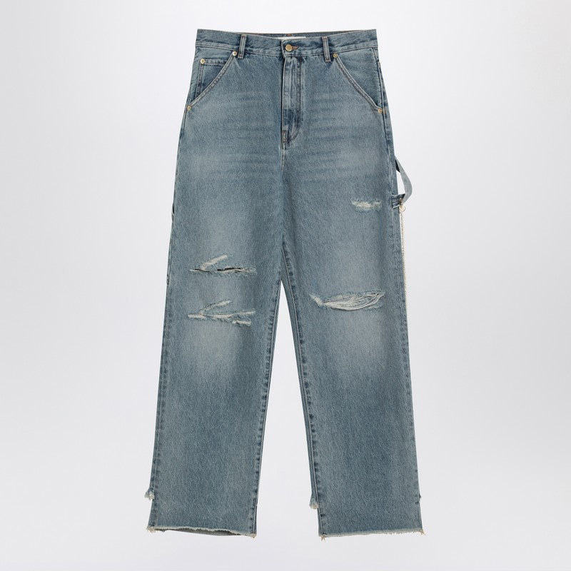 Lisa Light Blue Washed Ripped Jeans