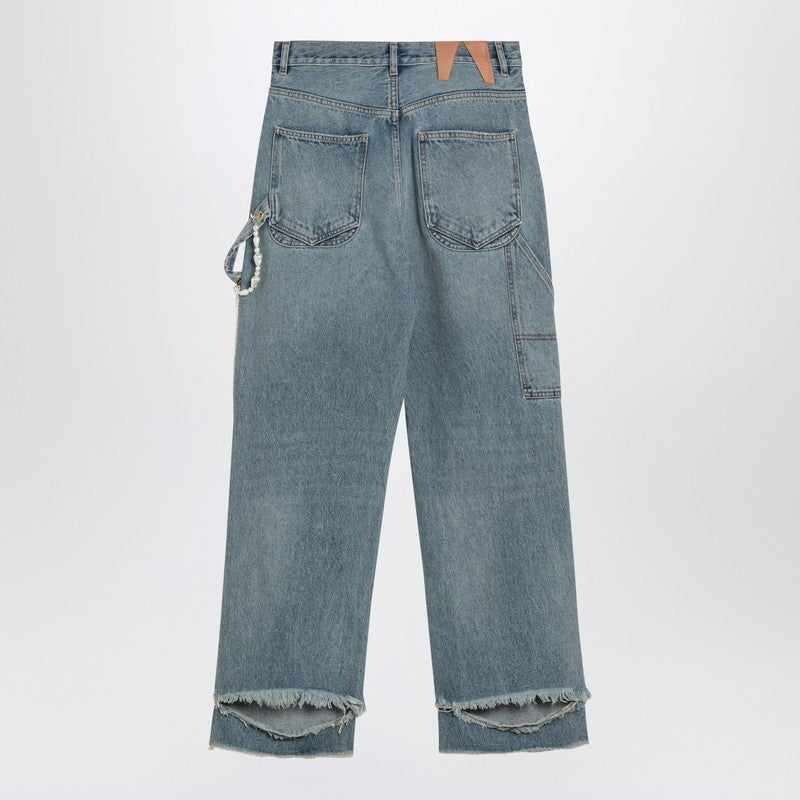 Lisa Light Blue Washed Ripped Jeans