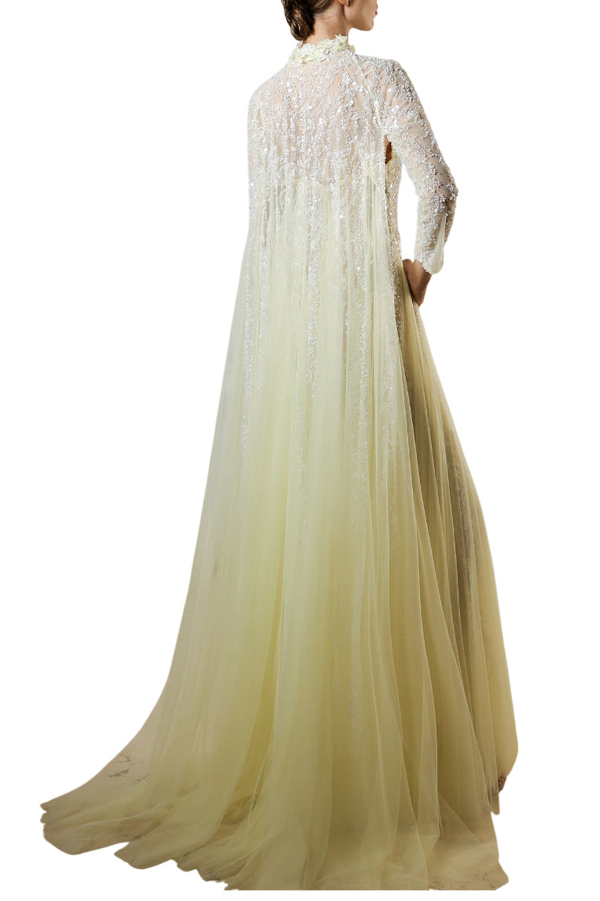 YELLOW CAPE GOWN