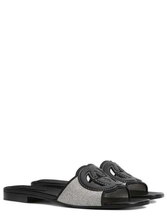 SLIDE SANDAL WITH INTERLOCKING G