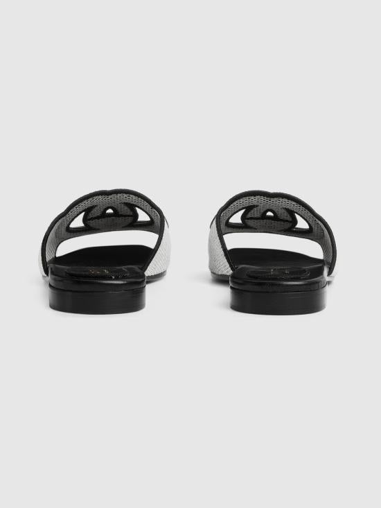 SLIDE SANDAL WITH INTERLOCKING G