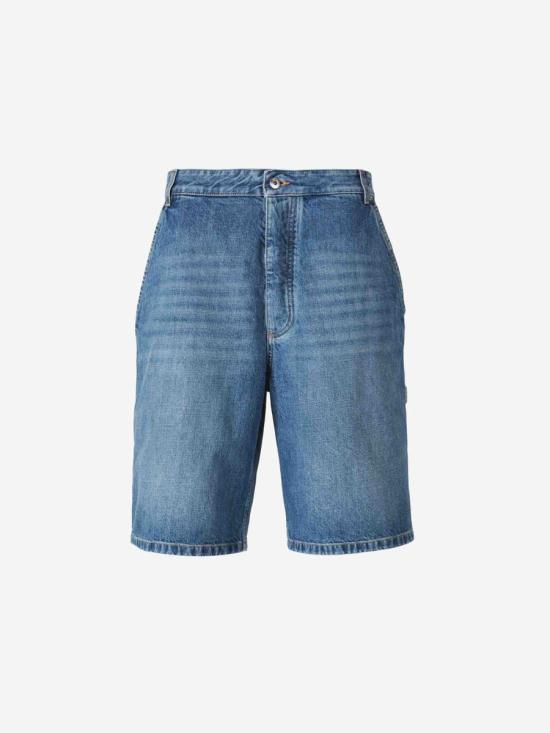 Denim short pants