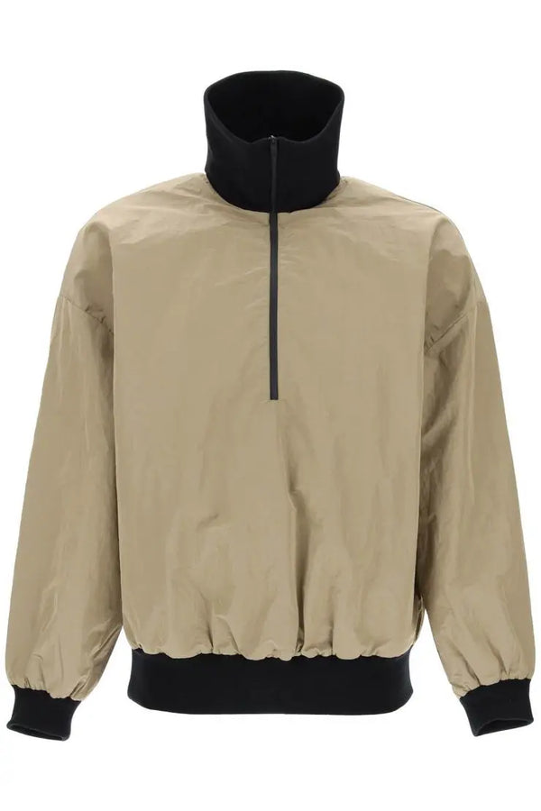 Half-zip track jacket with irides