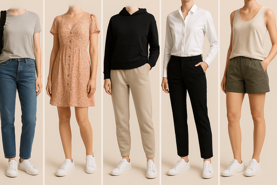 5 outfits you can wear with one pair of white sneakers