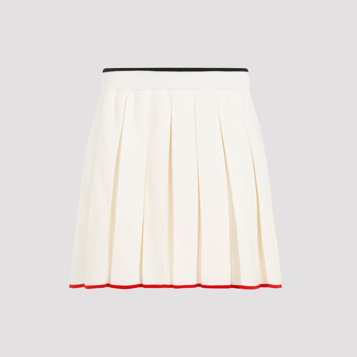 full needle stitch mini pleated skirt-image-1