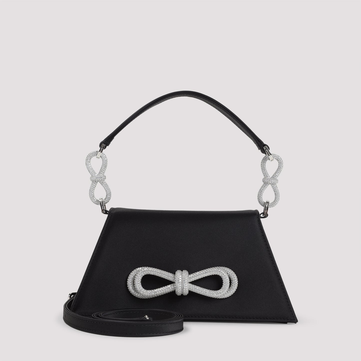 mach&mach samatha double bow satin shoulder bag-image-1