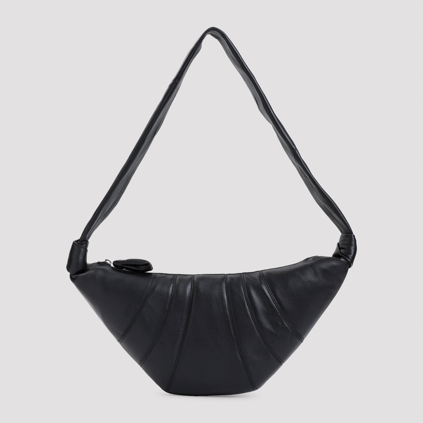 leather medium croissant bag-image-1