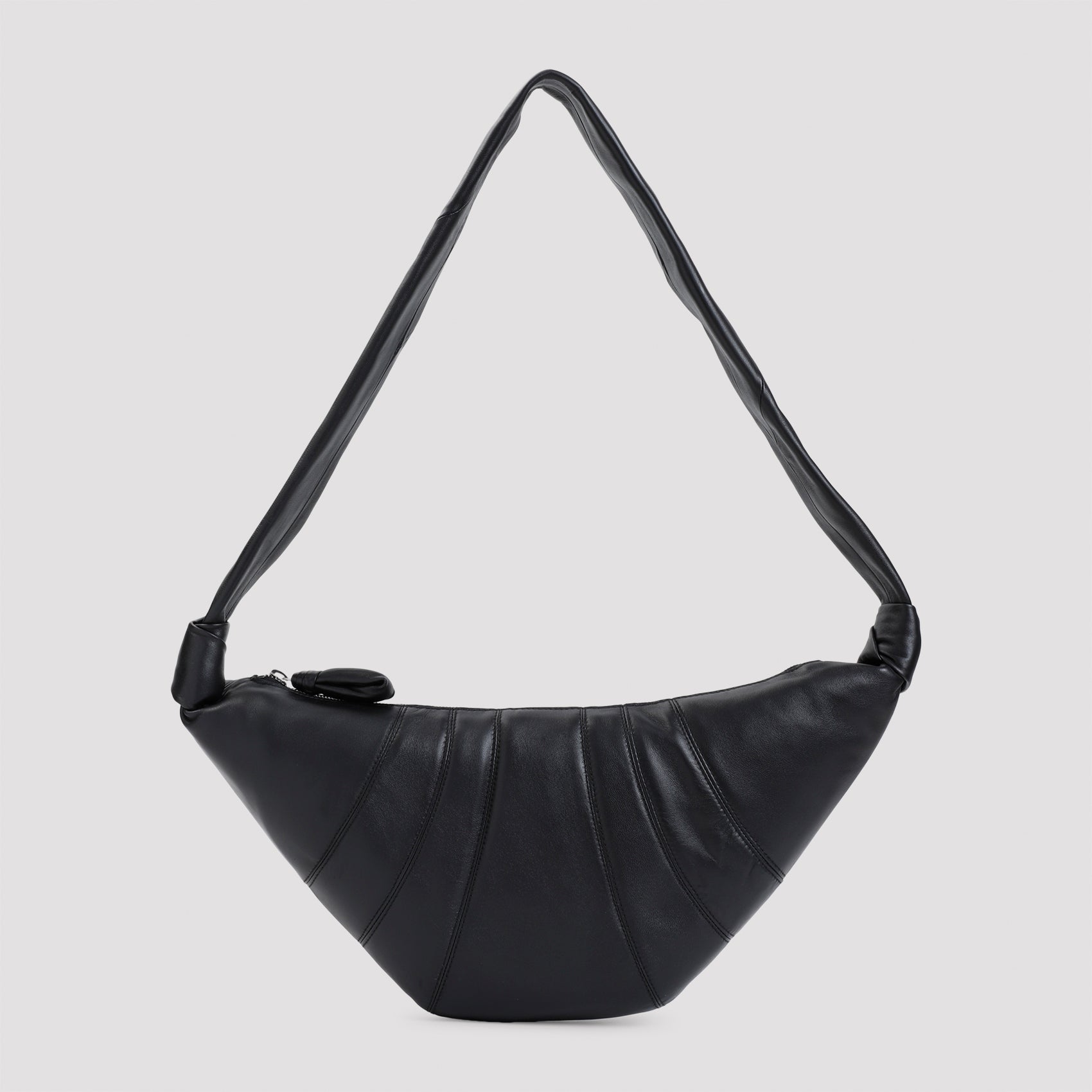 leather medium croissant bag-image-1