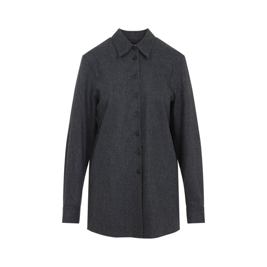 Grey Auryn Wool Shirt