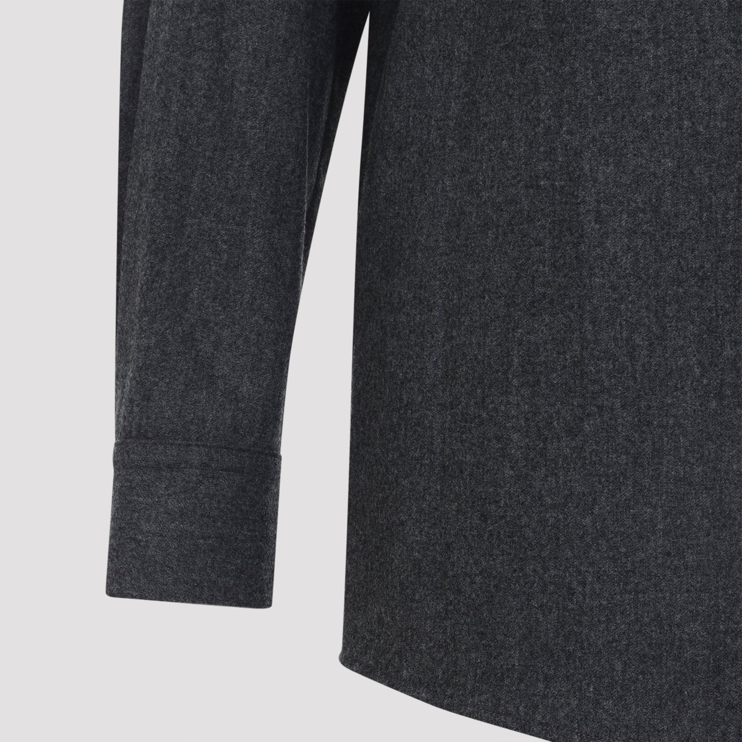 Grey Auryn Wool Shirt