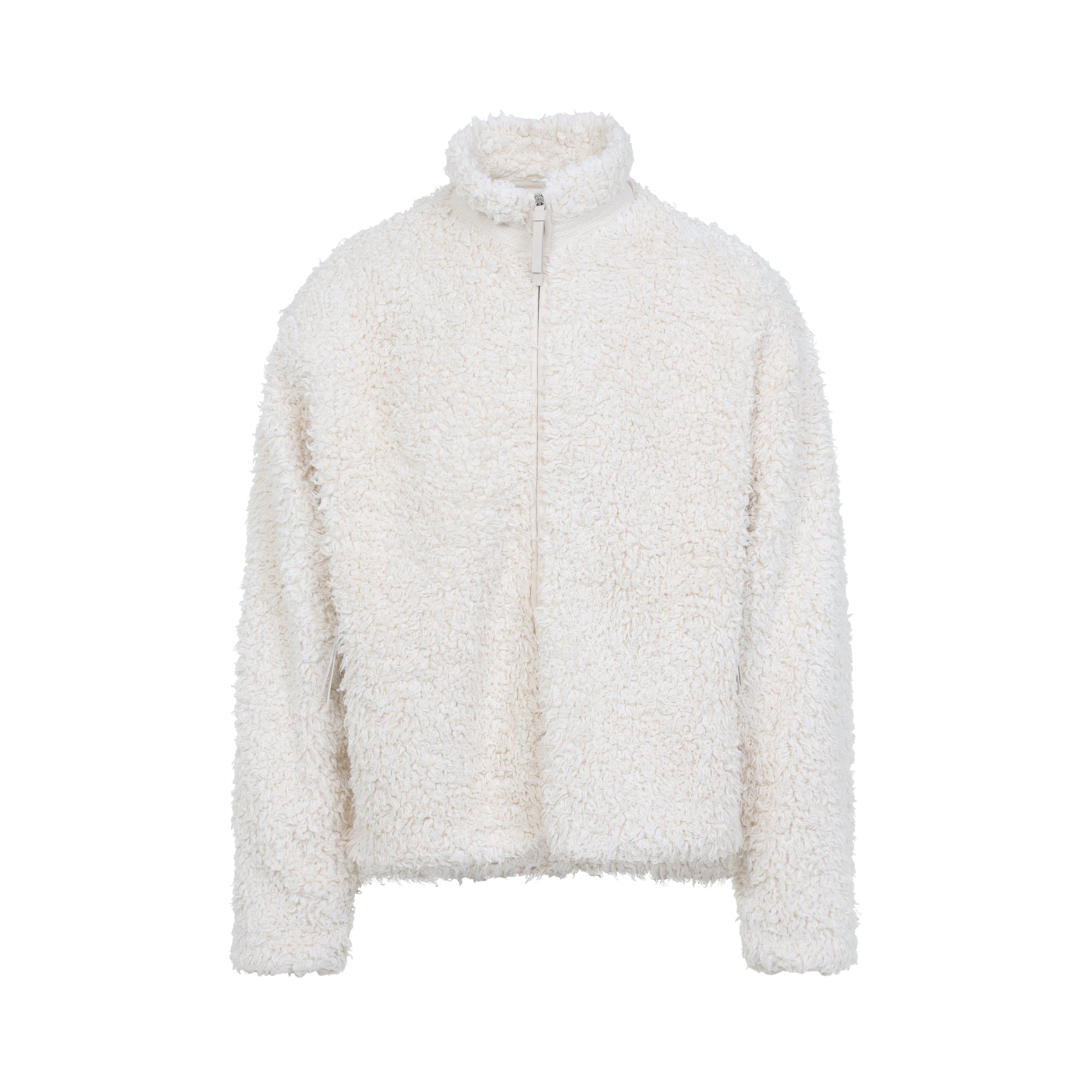 jil sander+ zip up 187 gd ivory cotton jacket-image-2