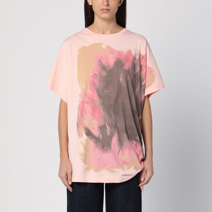Pink Cotton T-shirt With Bow