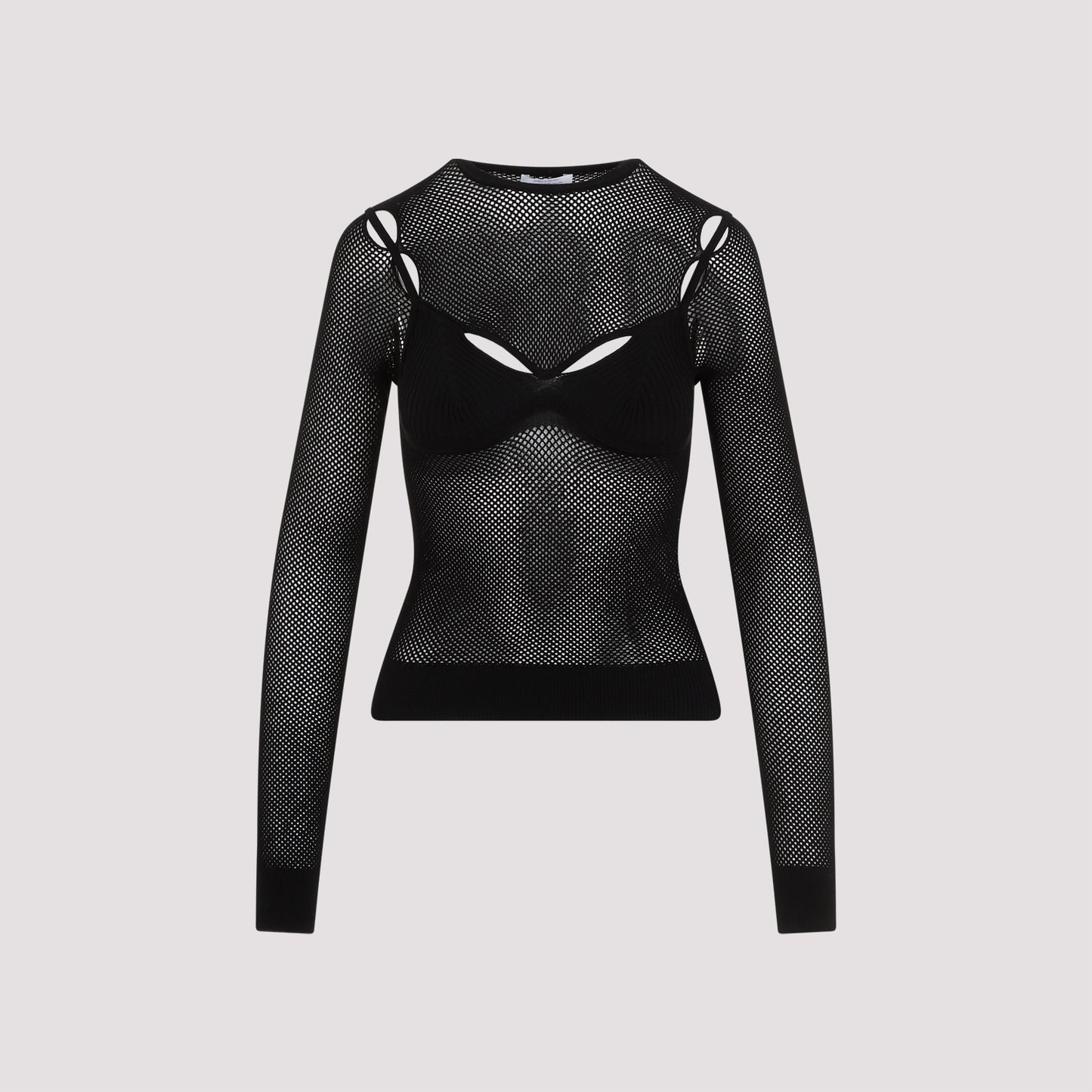 net arrow bralette top-image-1