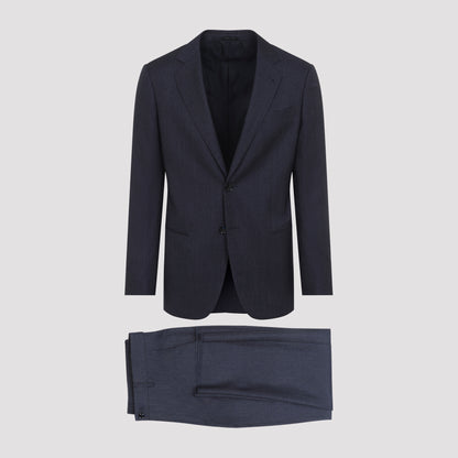 Blue Virgin Wool Suit