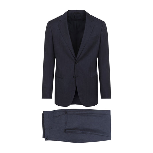 Blue Virgin Wool Suit