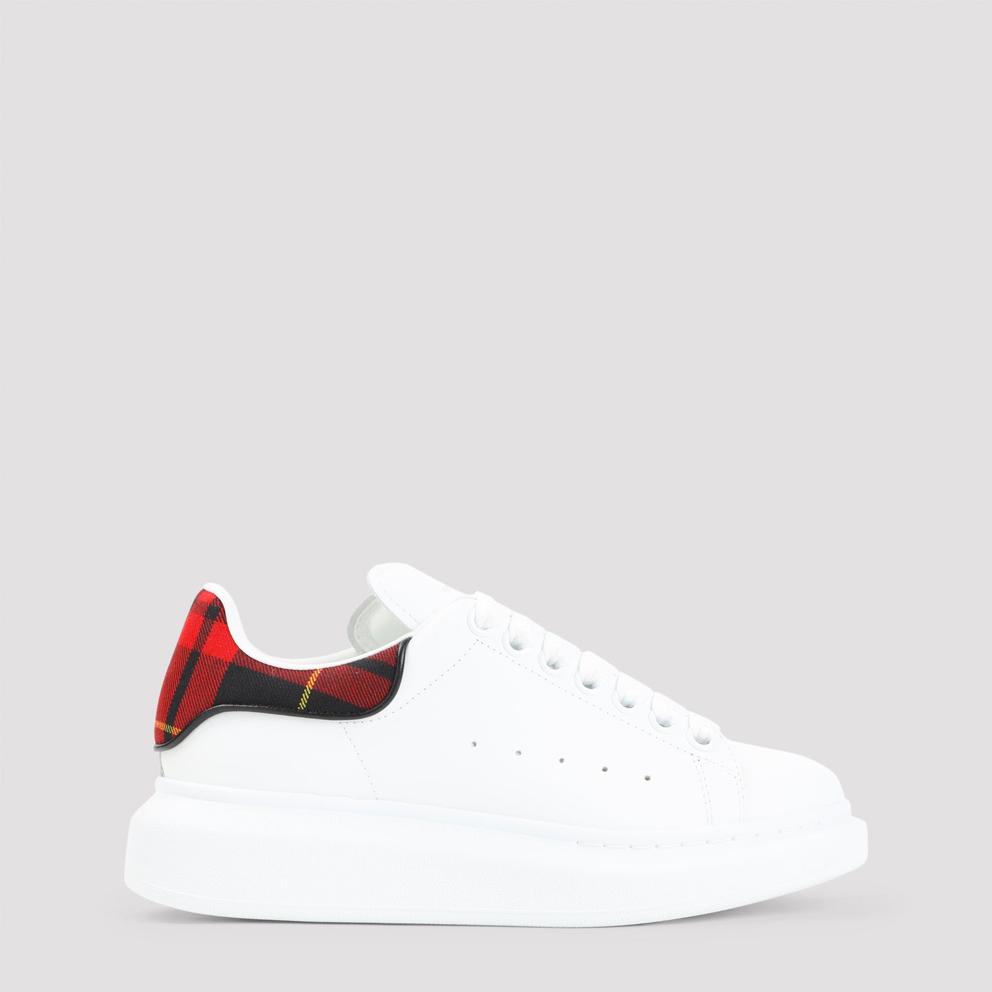 White Oversized Calf Leather Sneakers