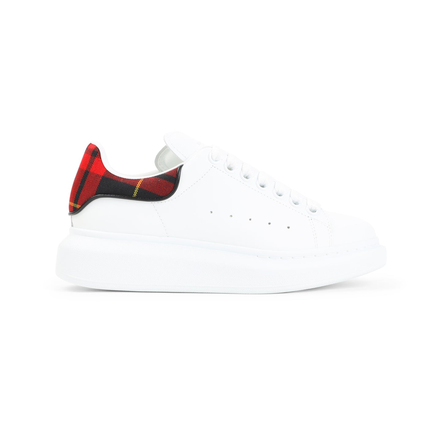 White Oversized Calf Leather Sneakers