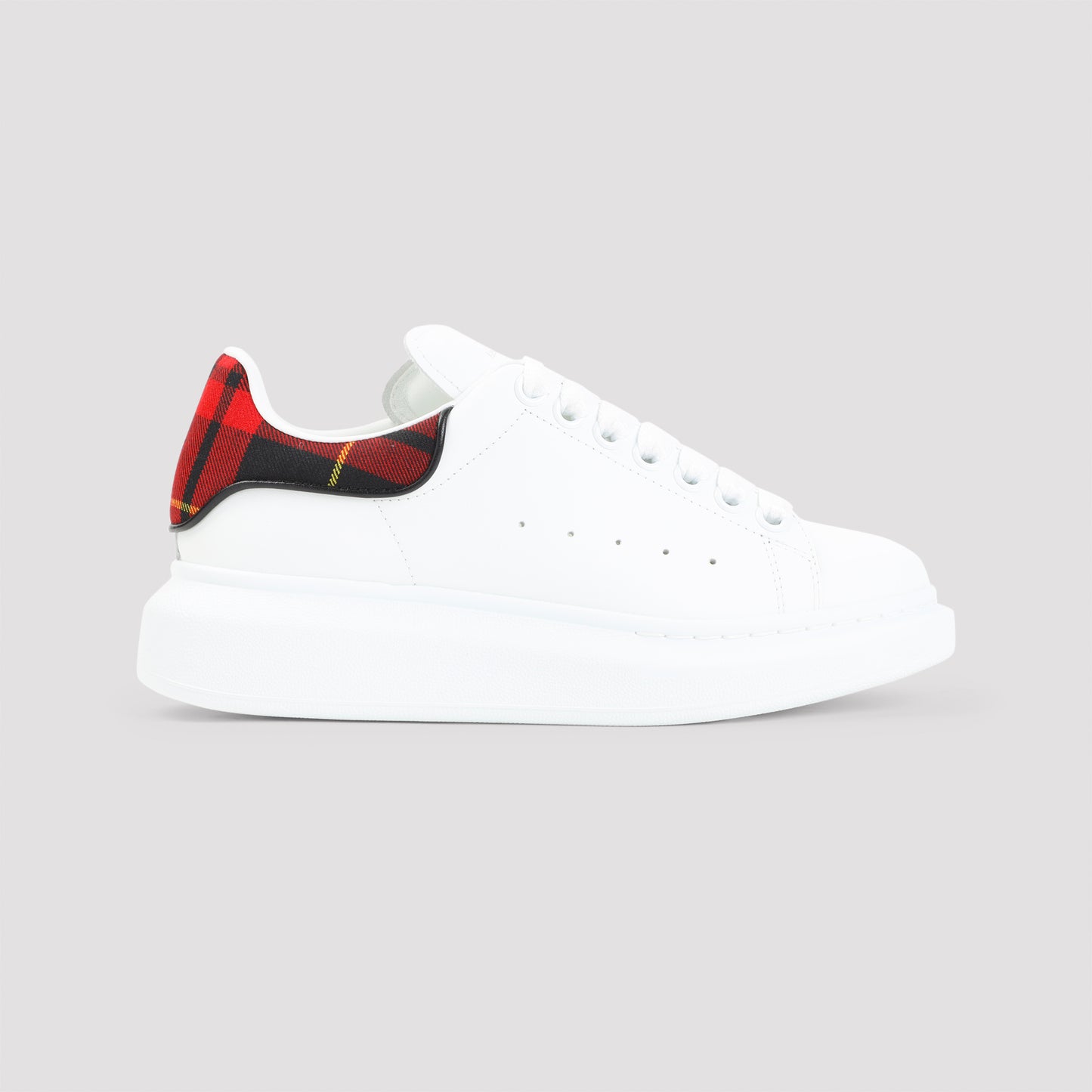 White Oversized Calf Leather Sneakers