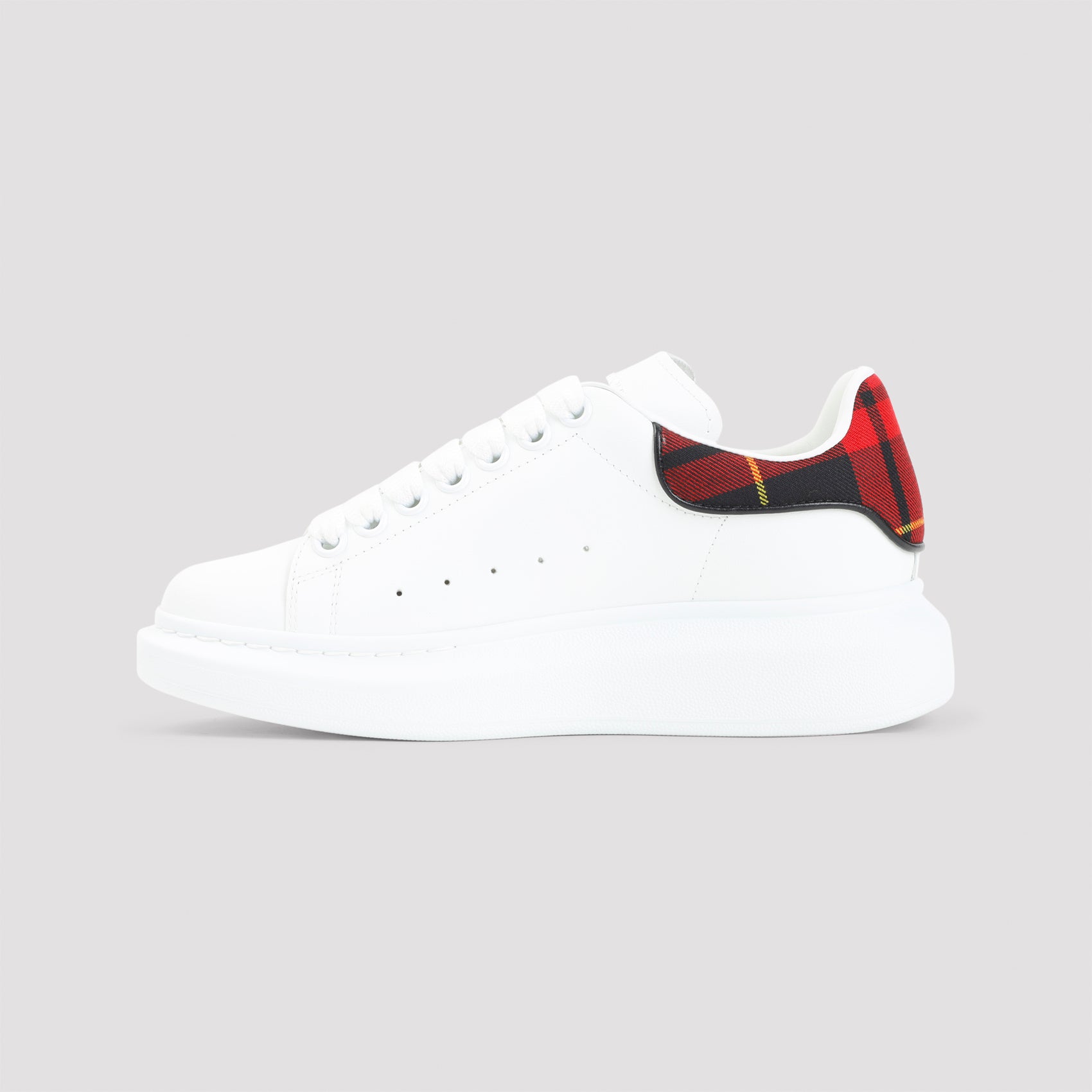 White Oversized Calf Leather Sneakers