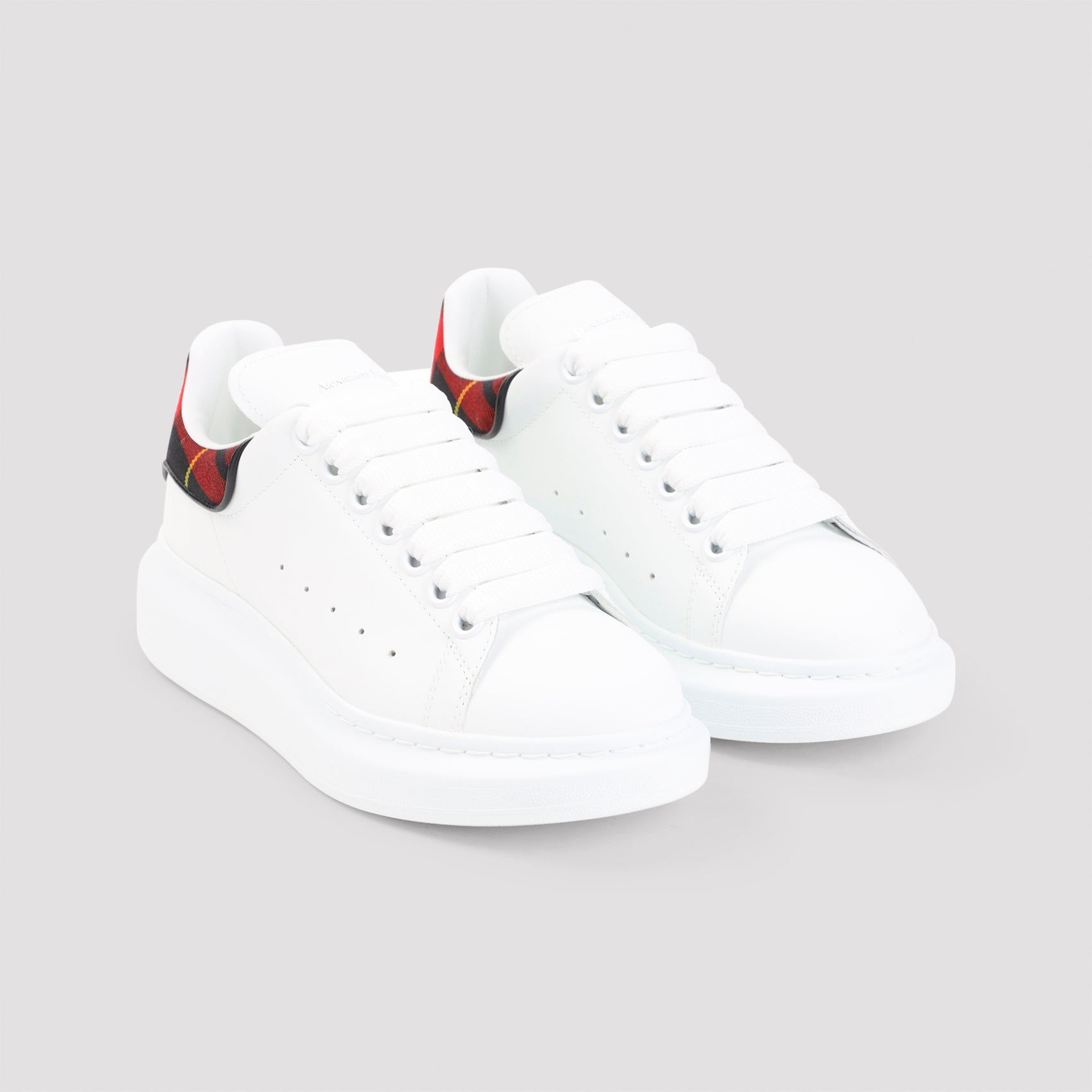 White Oversized Calf Leather Sneakers