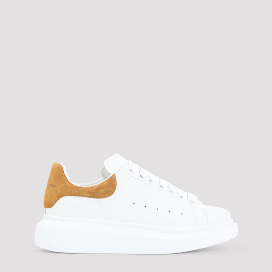 White Oversized Calf Leather Sneakers