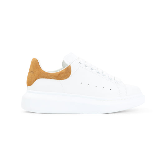 White Oversized Calf Leather Sneakers