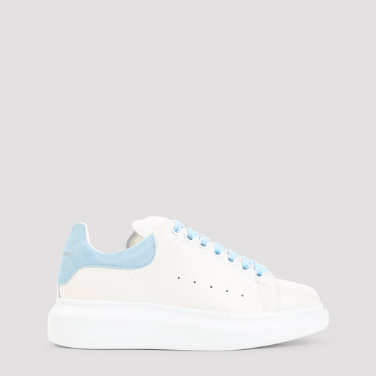 White Oversized Calf Leather Sneakers