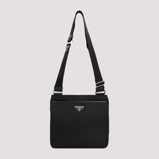 re-nylon and saffiano shoulder bag-image-1