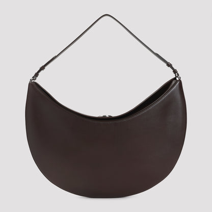 Midnight Brown Leather Le Calisso Rond Handbag