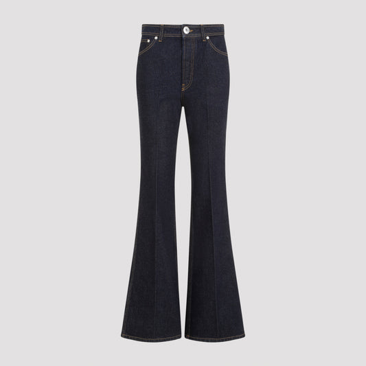 wide leg denim jeans-image-1