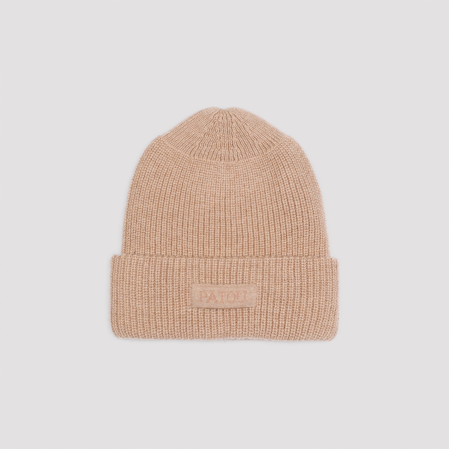 knitted ribbed beanie hat-image-1