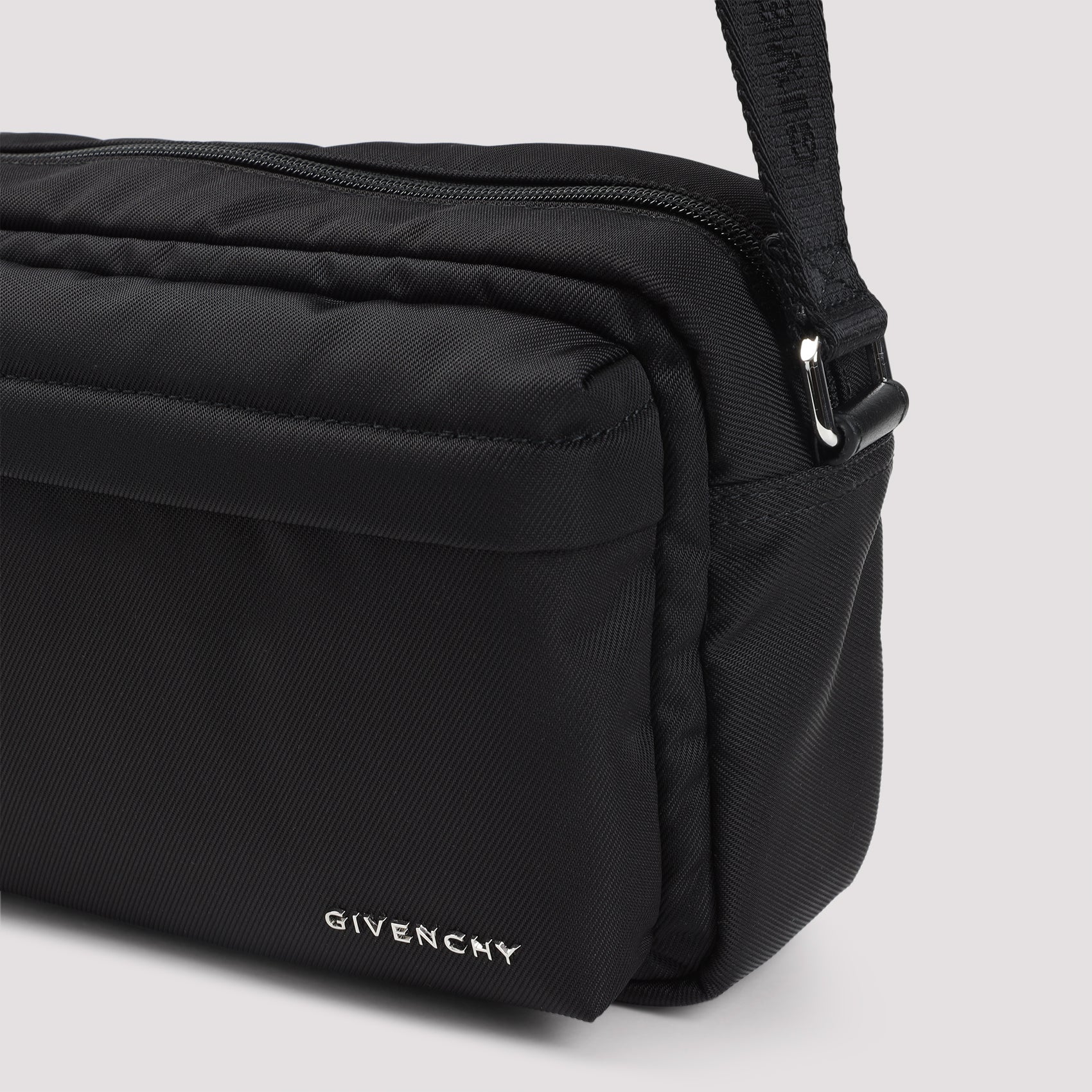 Black Essential U Polyamide Shoulder Bag