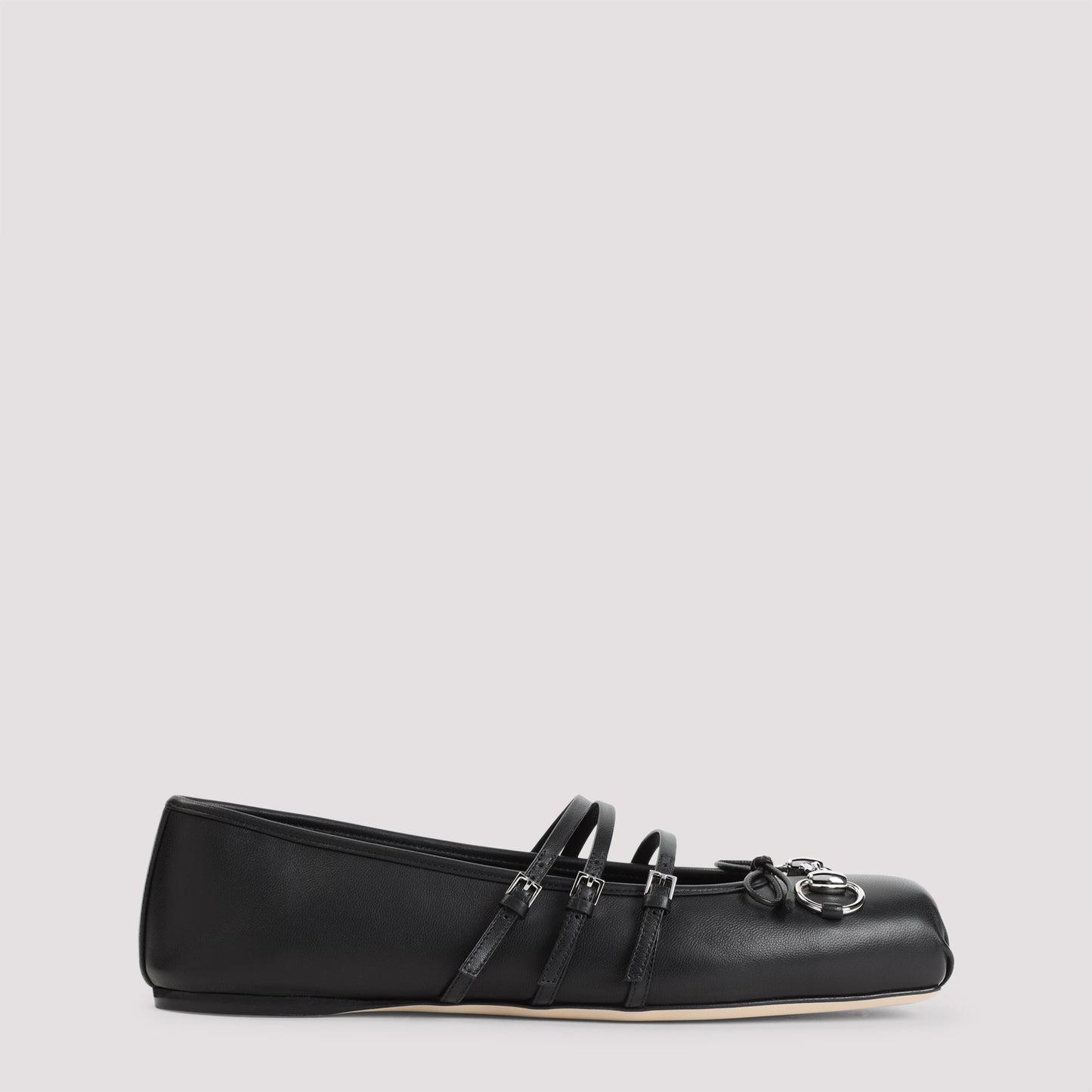 horsebit leather ballerinas-image-1