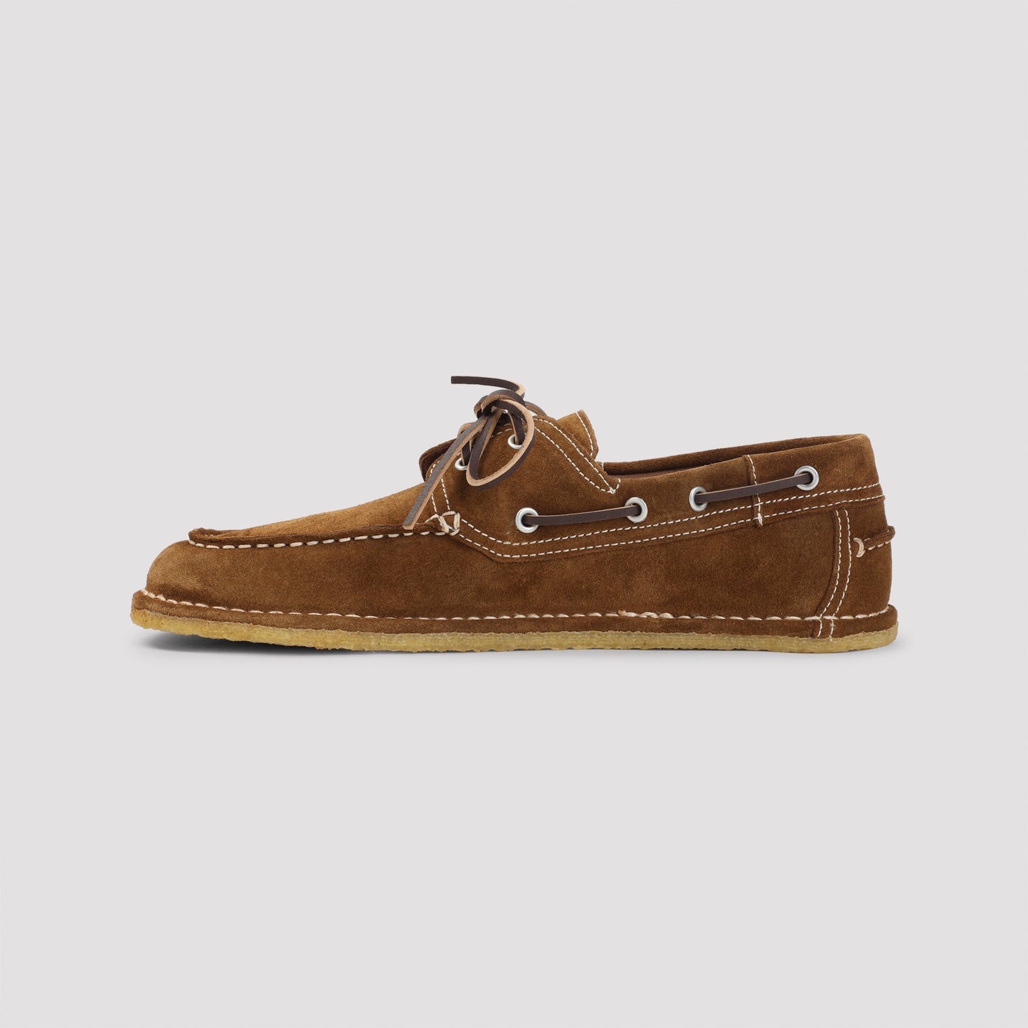 Brown Boat Suede Leather Loafers
