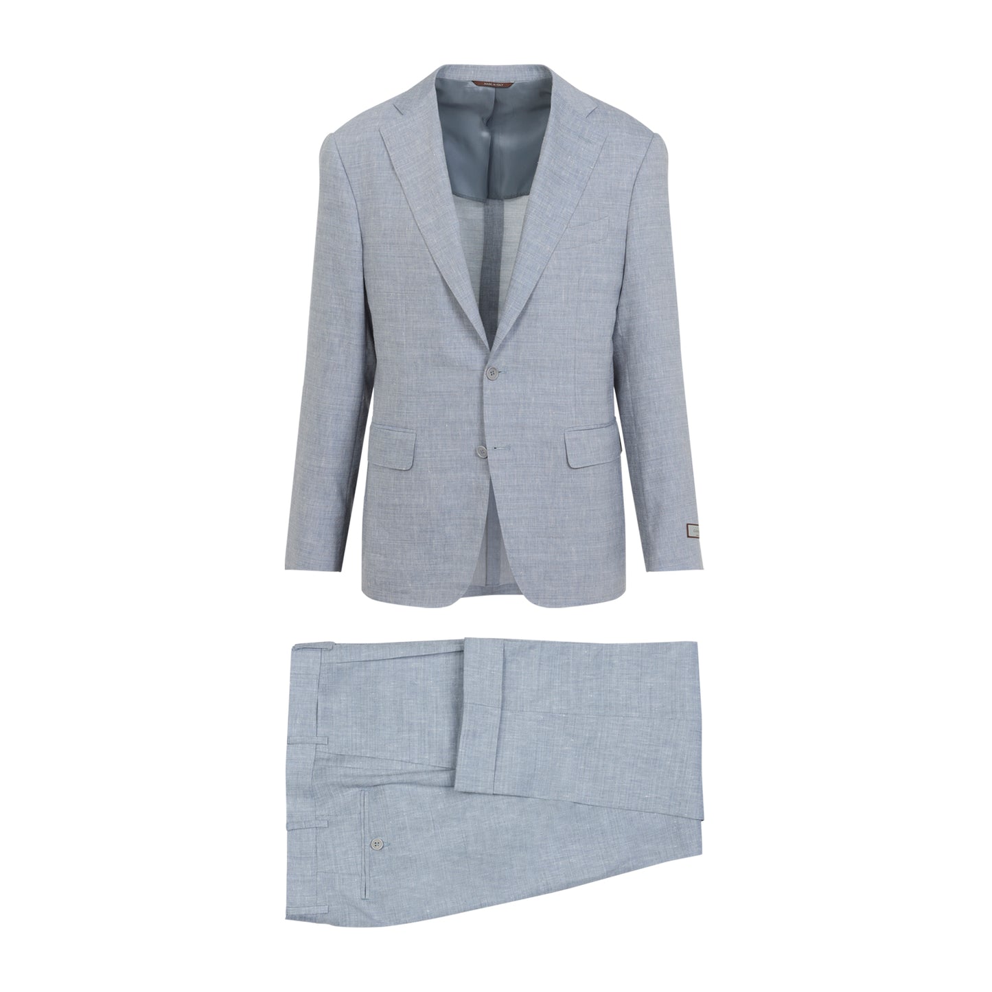 Light Blue Linen and Wool Suit