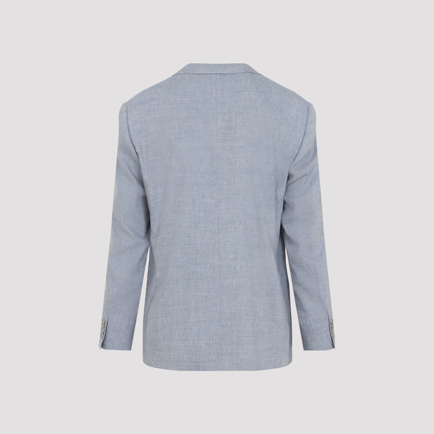 Light Blue Linen and Wool Suit