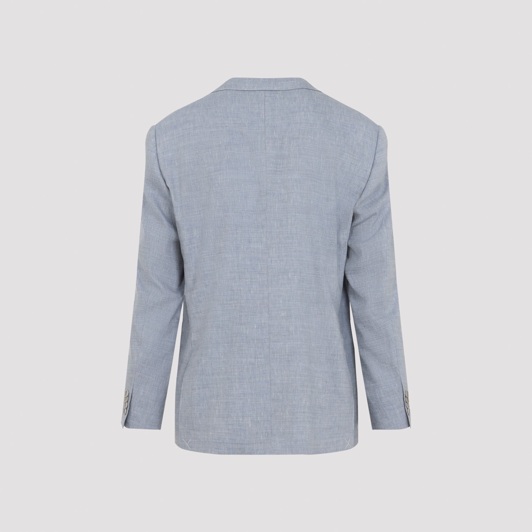 Light Blue Linen and Wool Suit