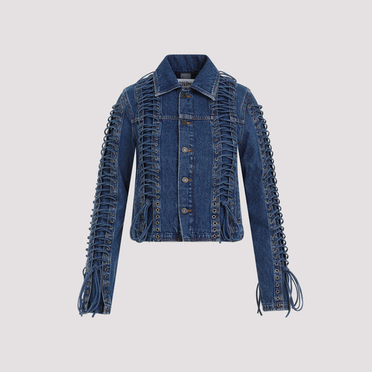 corset denim jacket-image-1