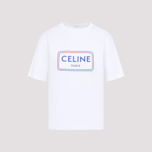 White Loose Fit Cotton T-shirt