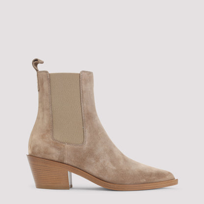 suede leather ankle boots-image-1