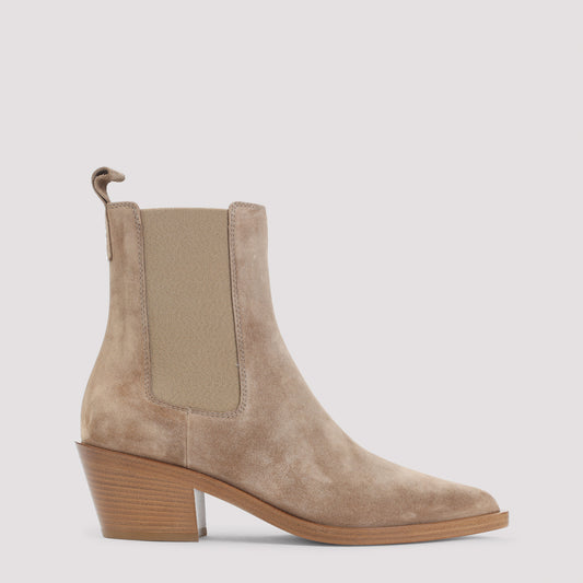 suede leather ankle boots-image-1