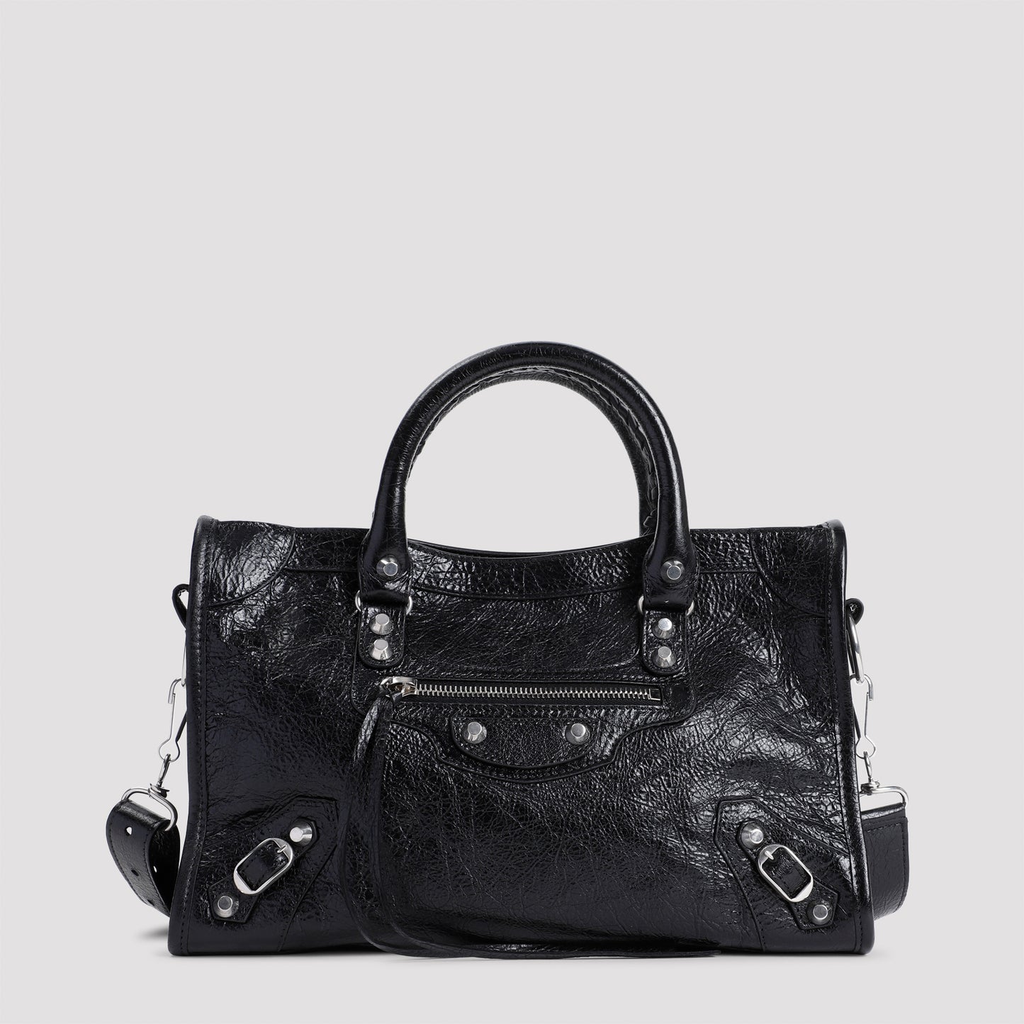 Black Calf Leather Le City Bag