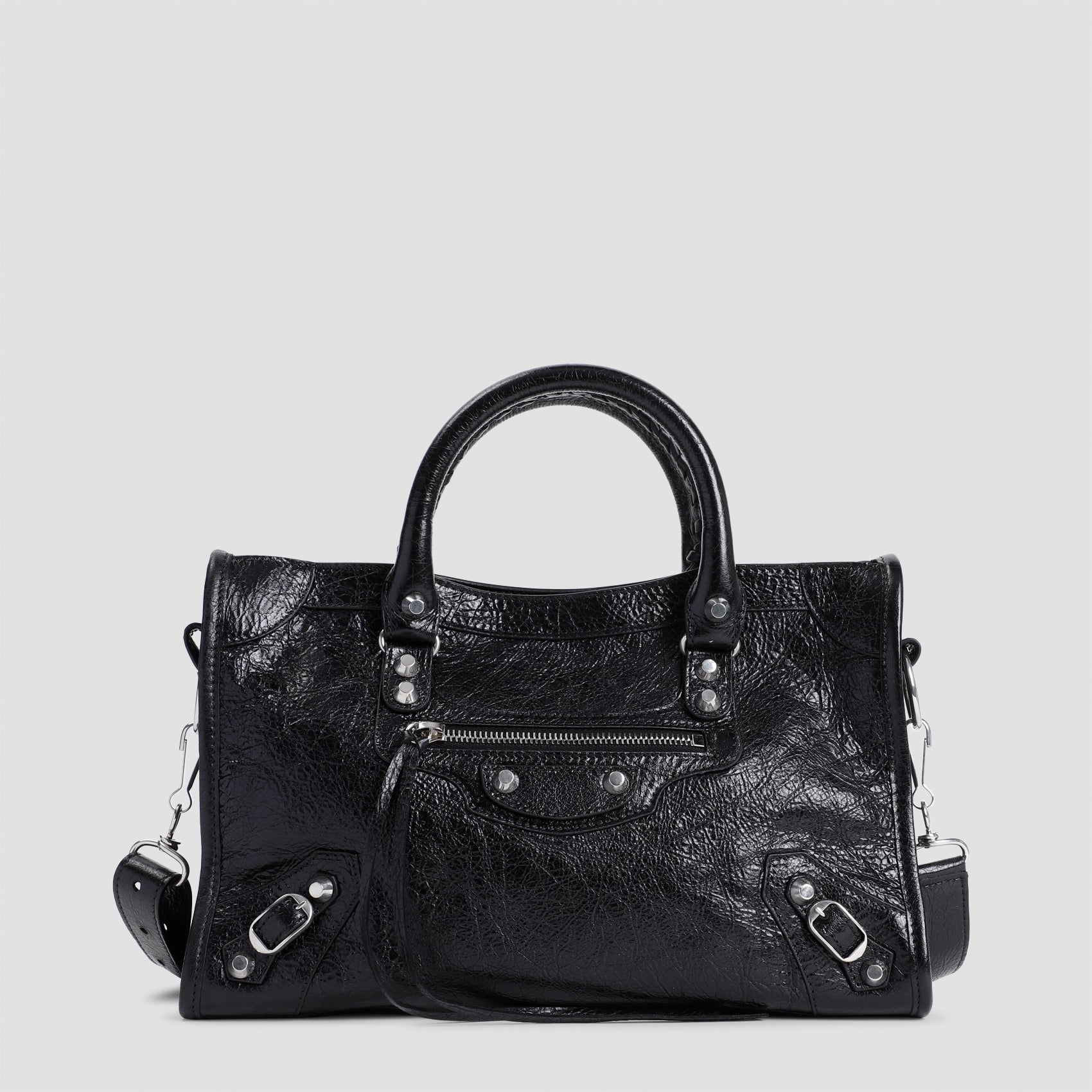 Black Calf Leather Le City Bag