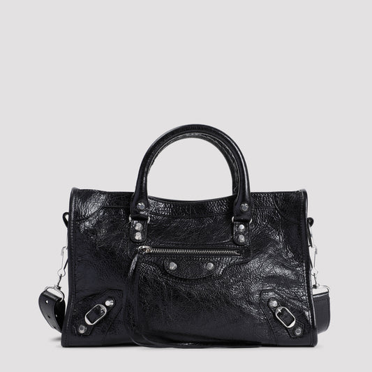 Black Calf Leather Le City Bag