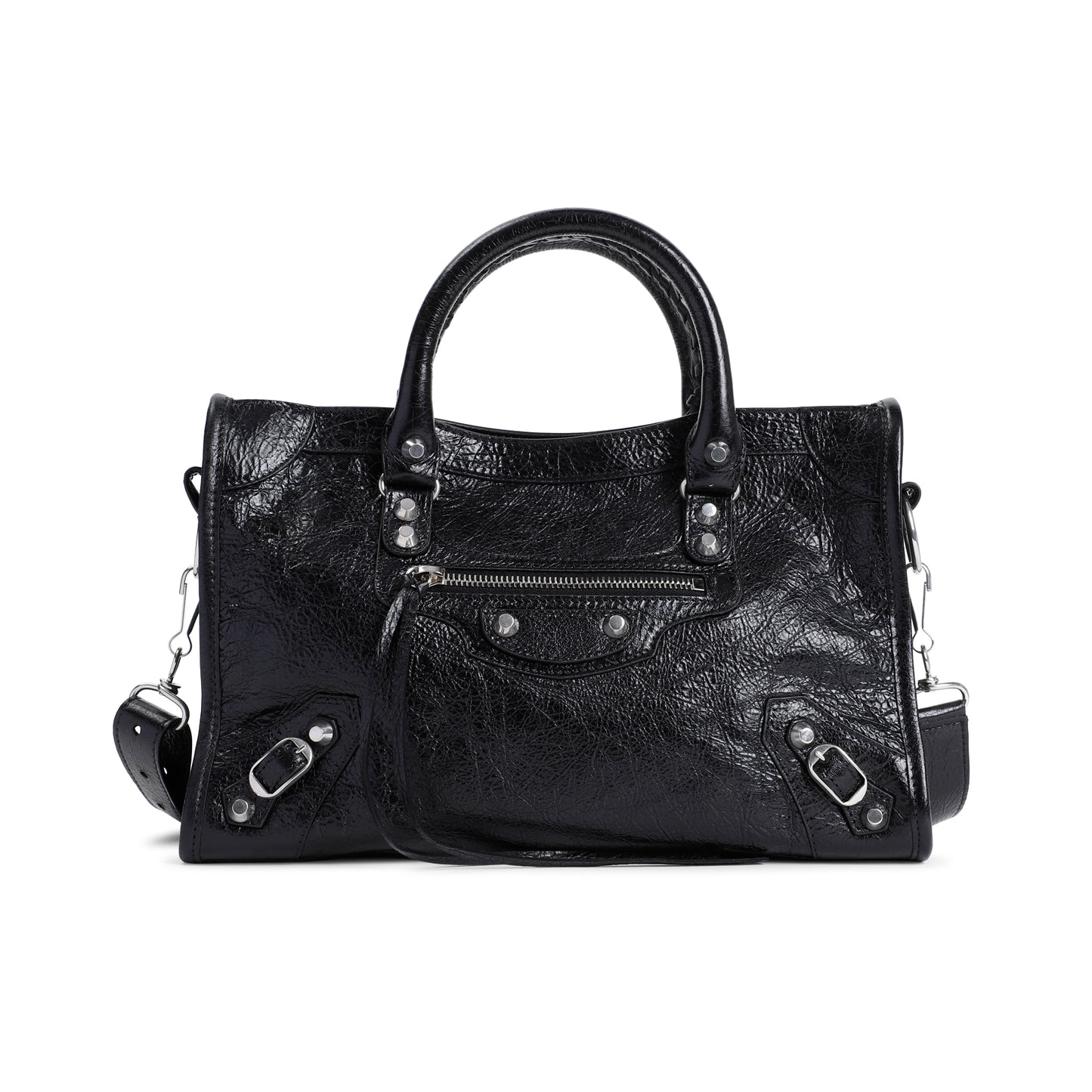 Black Calf Leather Le City Bag