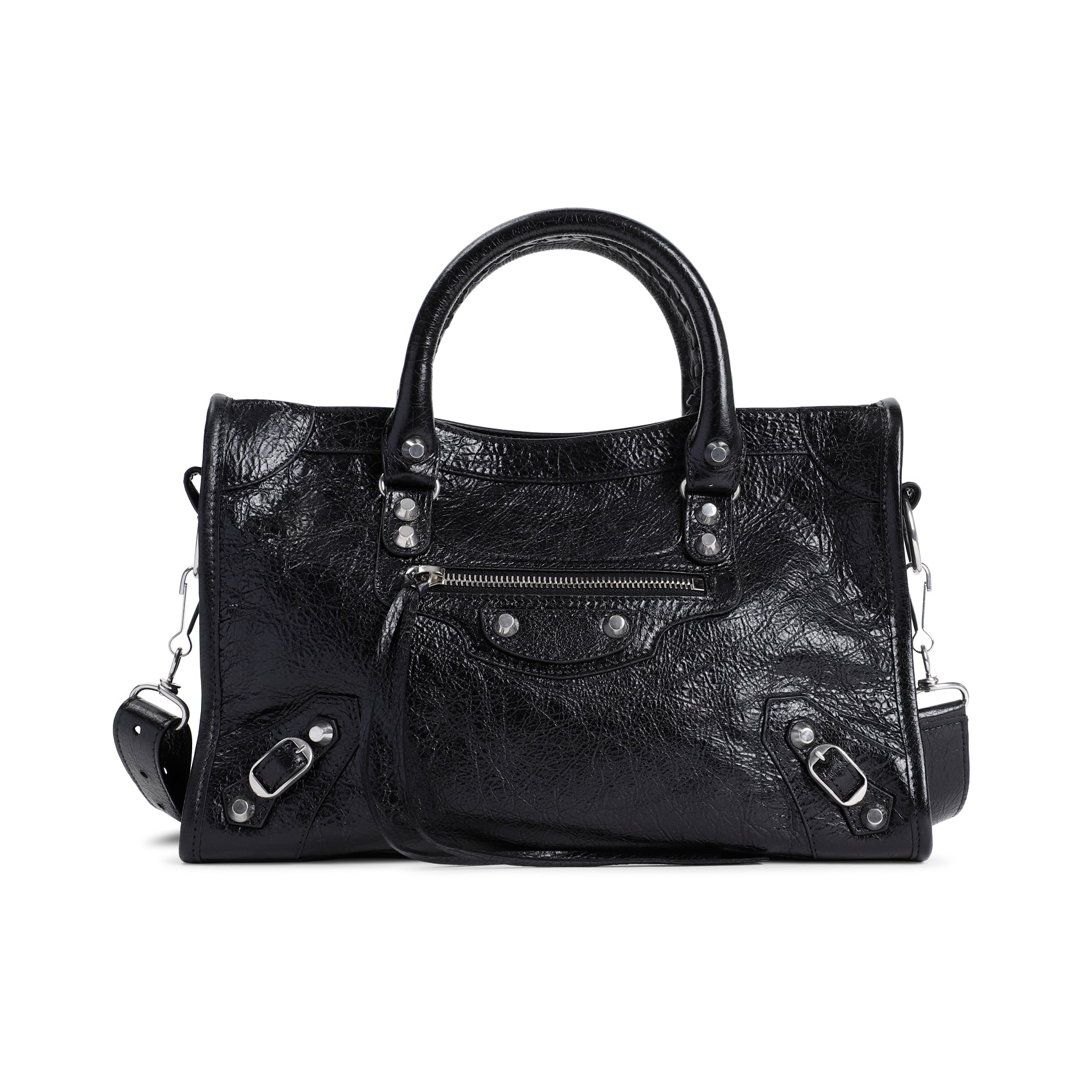 Black Calf Leather Le City Bag