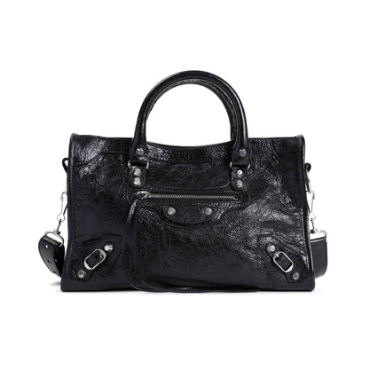Black Calf Leather Le City Bag